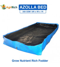 AgriRich Azolla Cultivation Bed 350 GSM 8ft x 4ft x 1ft (Blue/Black)